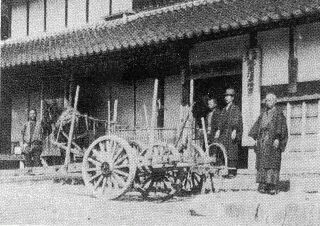 大八車(二輪馬車として使われたと思われる)